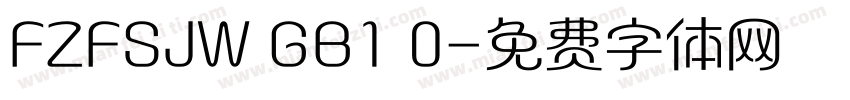 FZFSJW GB1 0字体转换